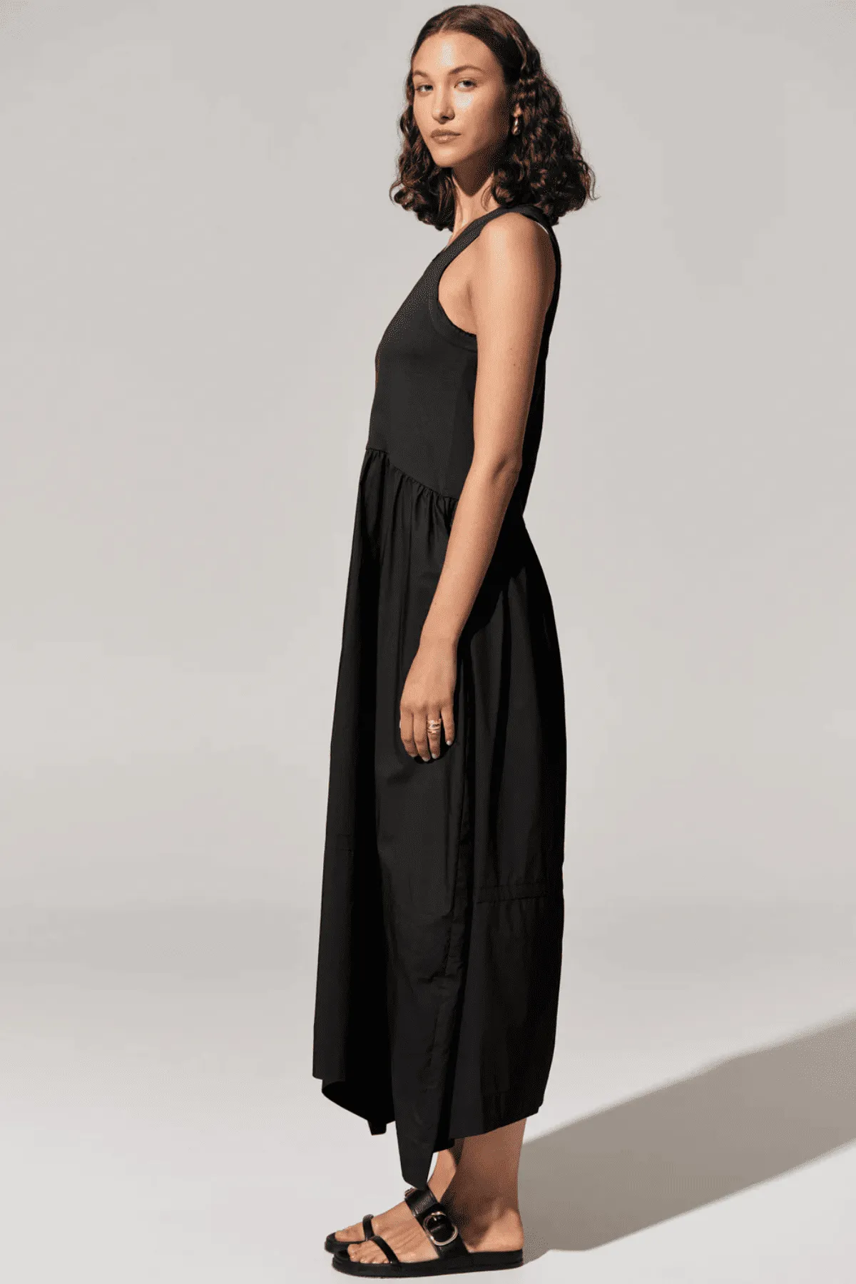 TOYA TANK DRESS BLACK