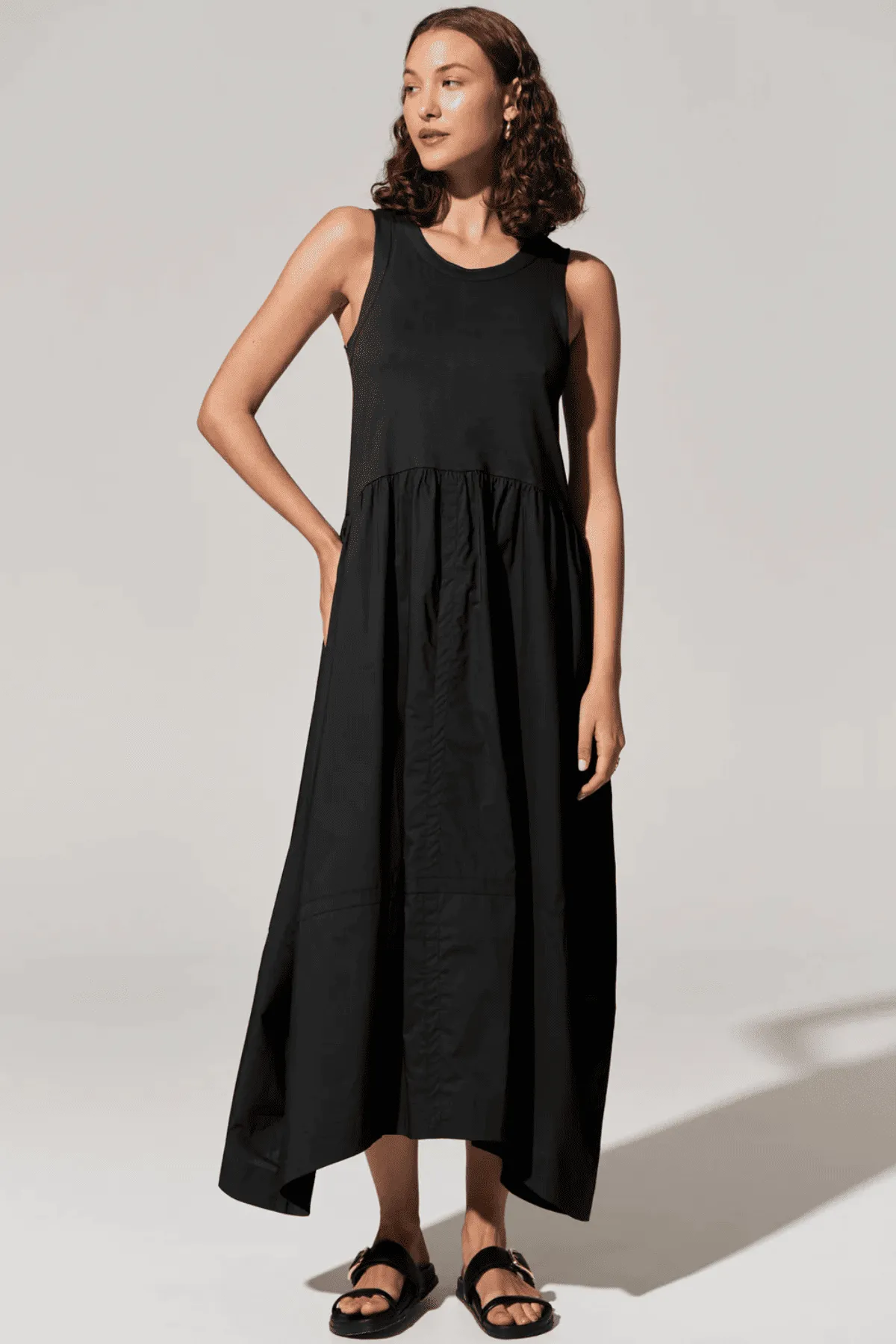 TOYA TANK DRESS BLACK