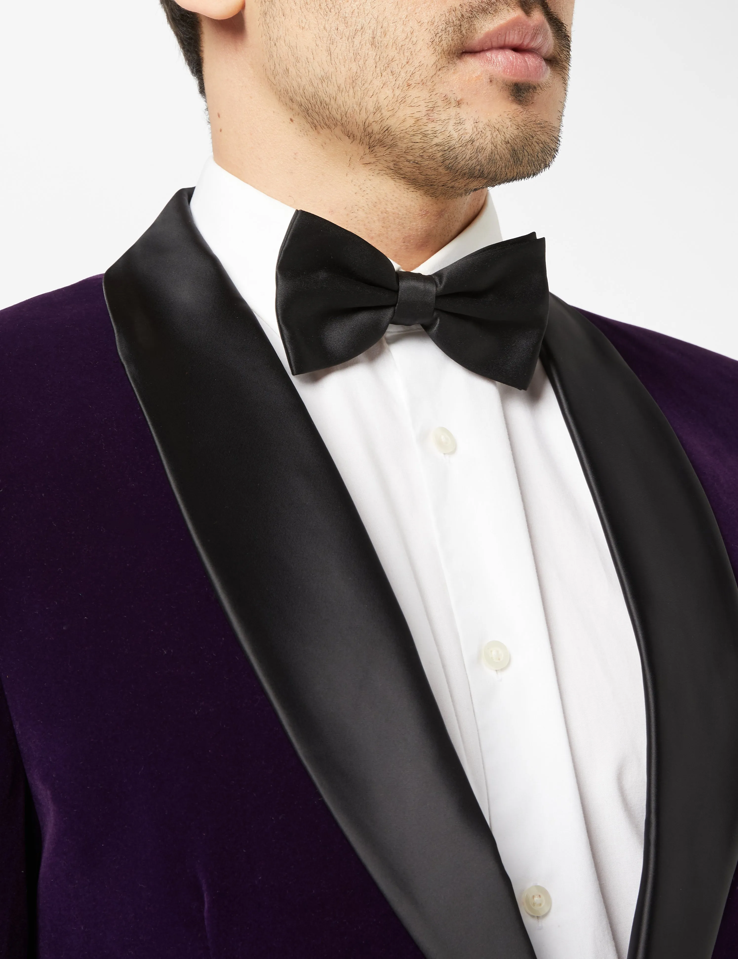 Tuxedo Ricky - Purple Soft Velvet Jacket