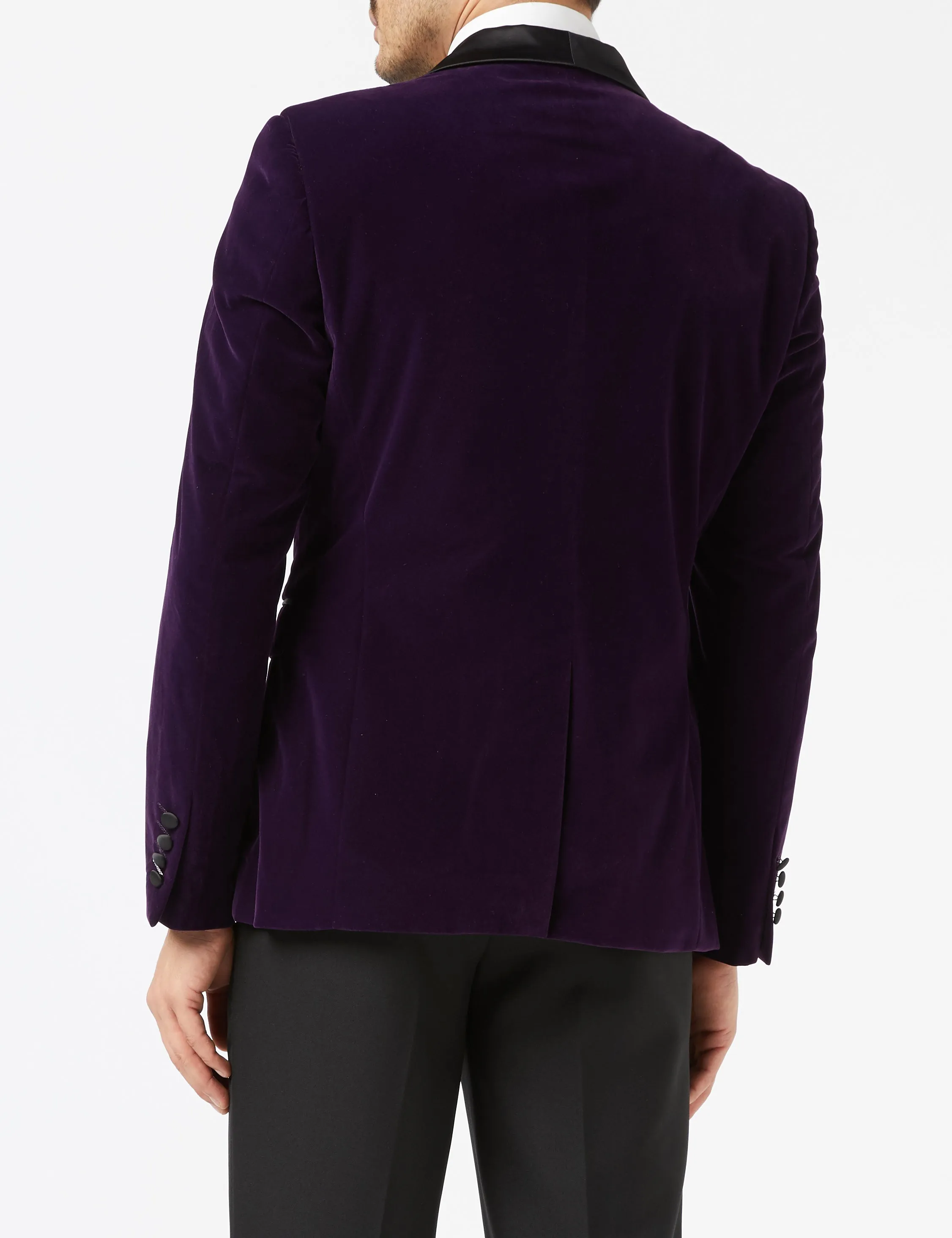 Tuxedo Ricky - Purple Soft Velvet Jacket