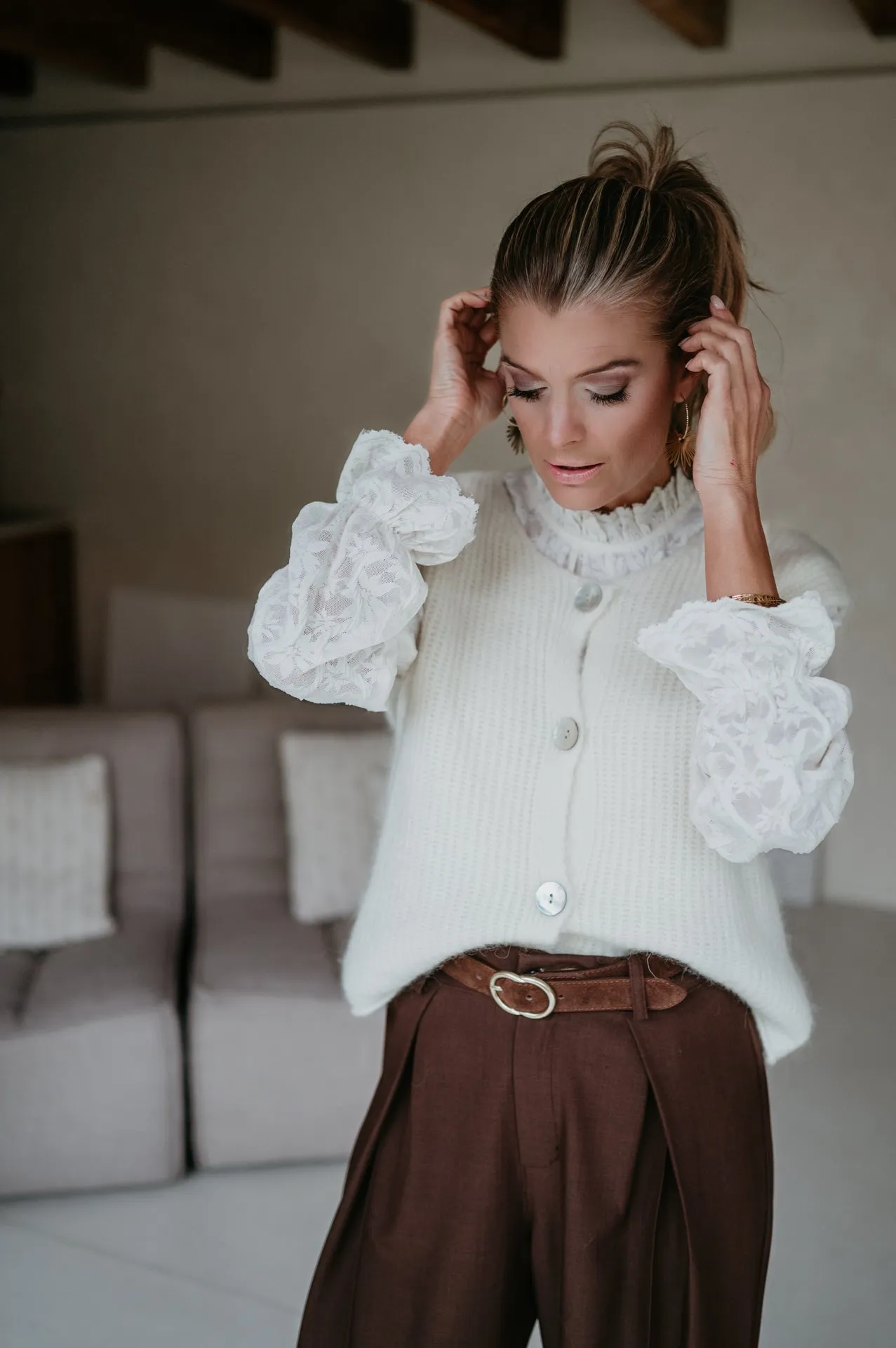 Udienze gilet I Ecru