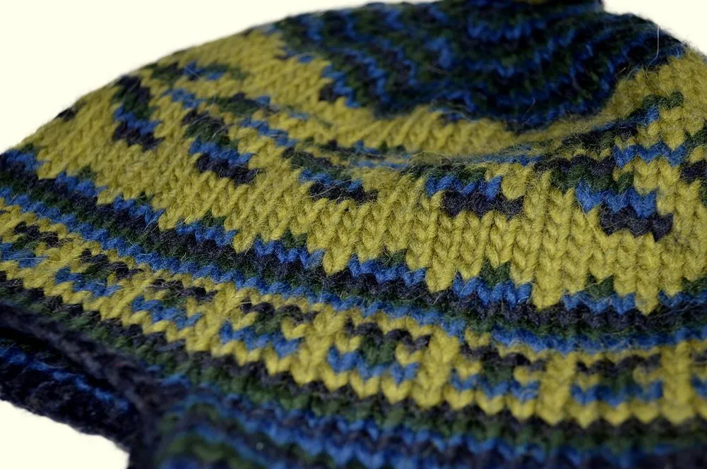 Unisex Beanie Hat Alpaca Wool Blend with Earflaps