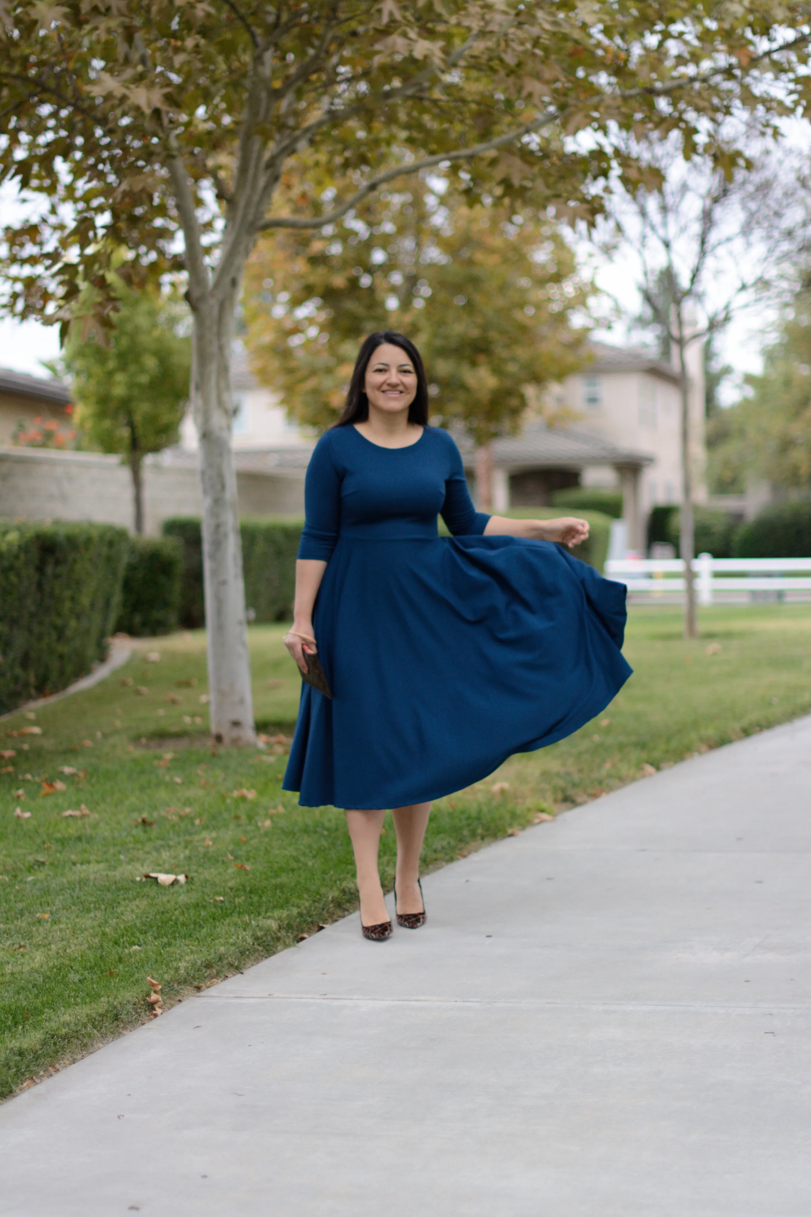 Valencia Teal Midi Dress