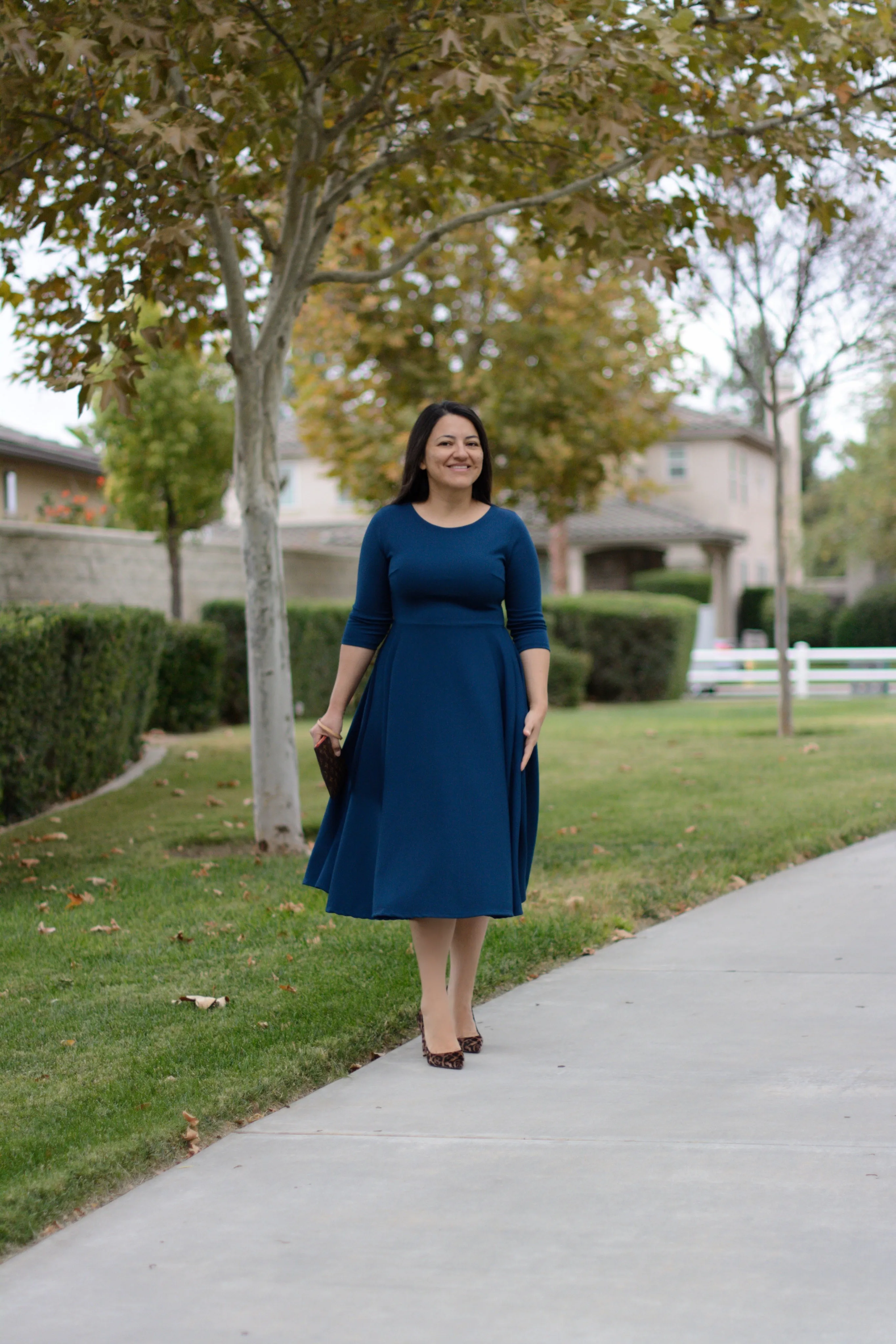Valencia Teal Midi Dress