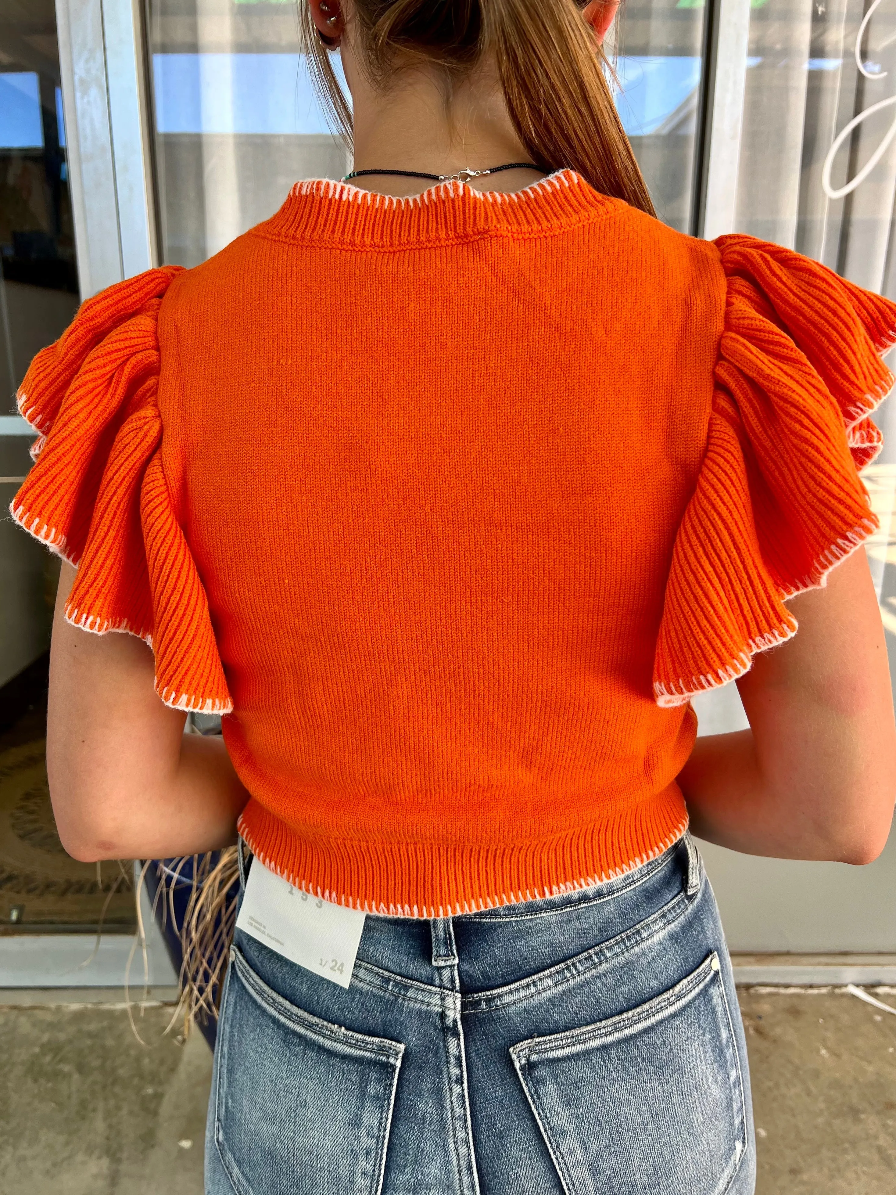 Wardrobe Staple Sunkist Cropped Sweater*