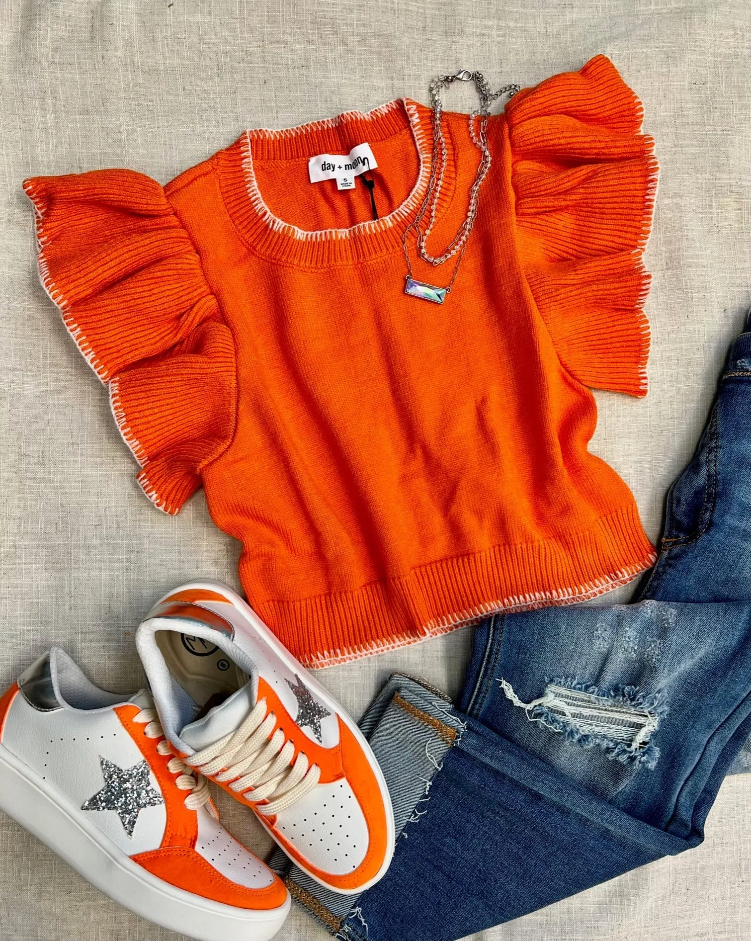 Wardrobe Staple Sunkist Cropped Sweater*