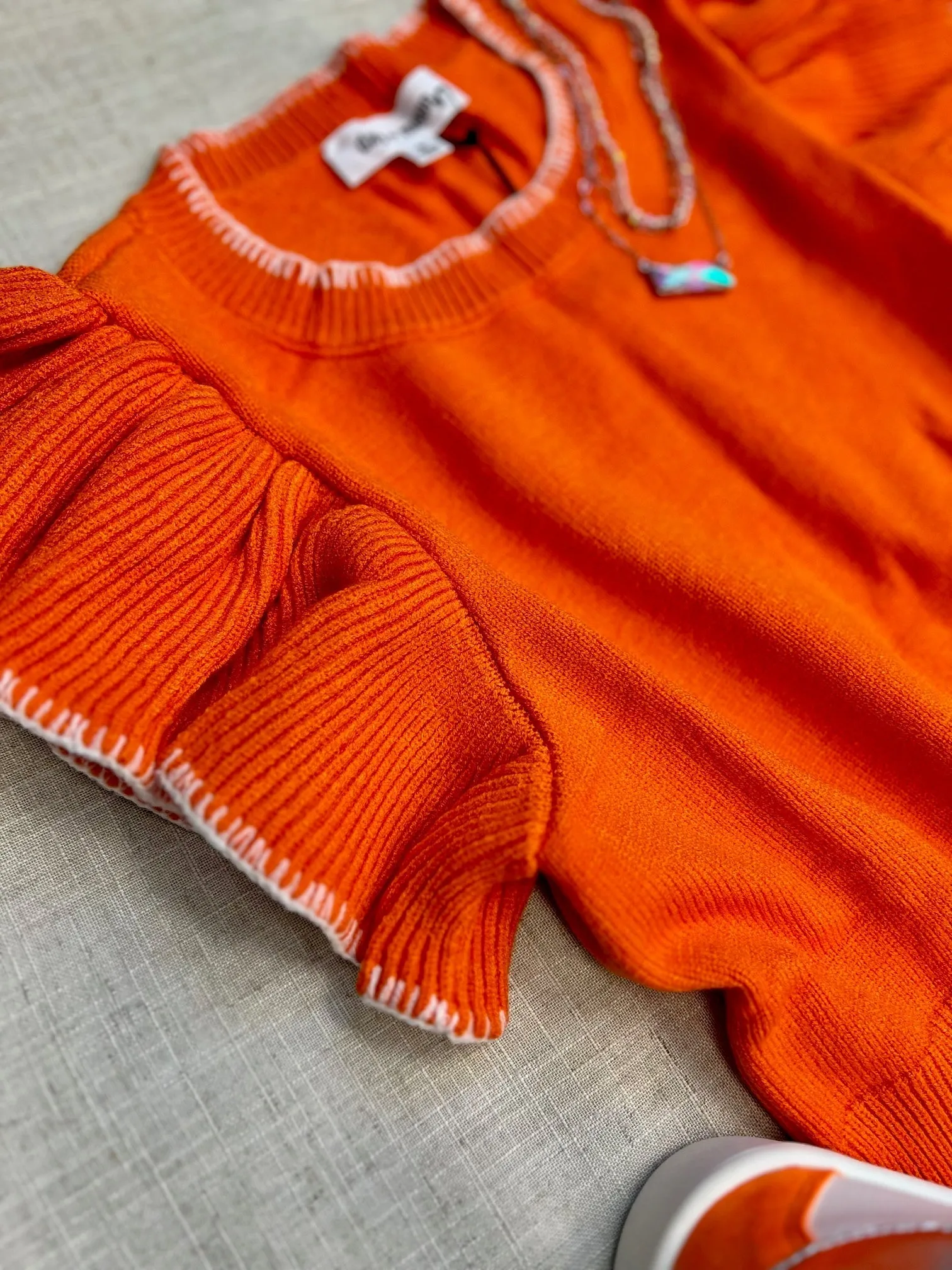 Wardrobe Staple Sunkist Cropped Sweater*