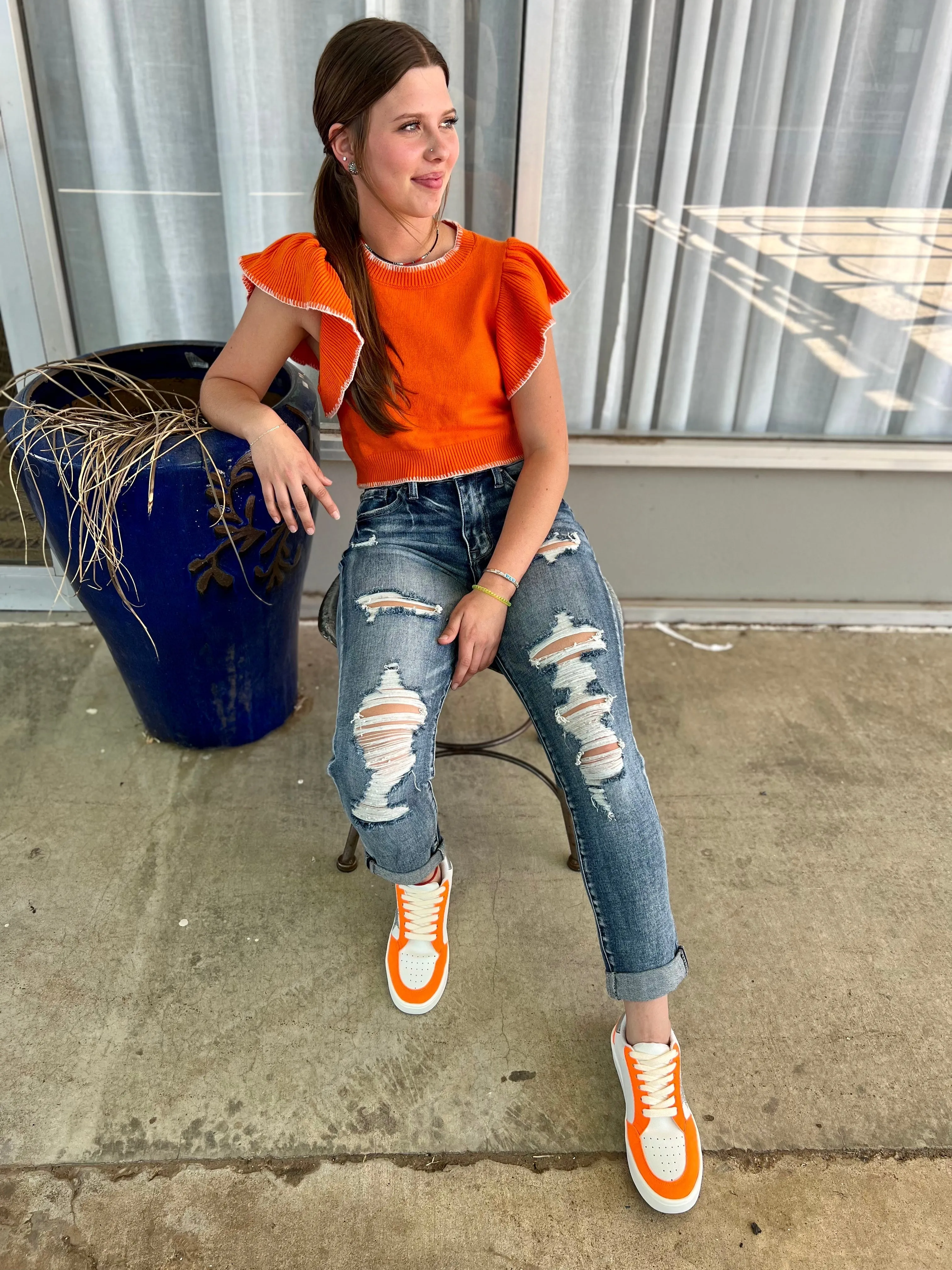 Wardrobe Staple Sunkist Cropped Sweater*