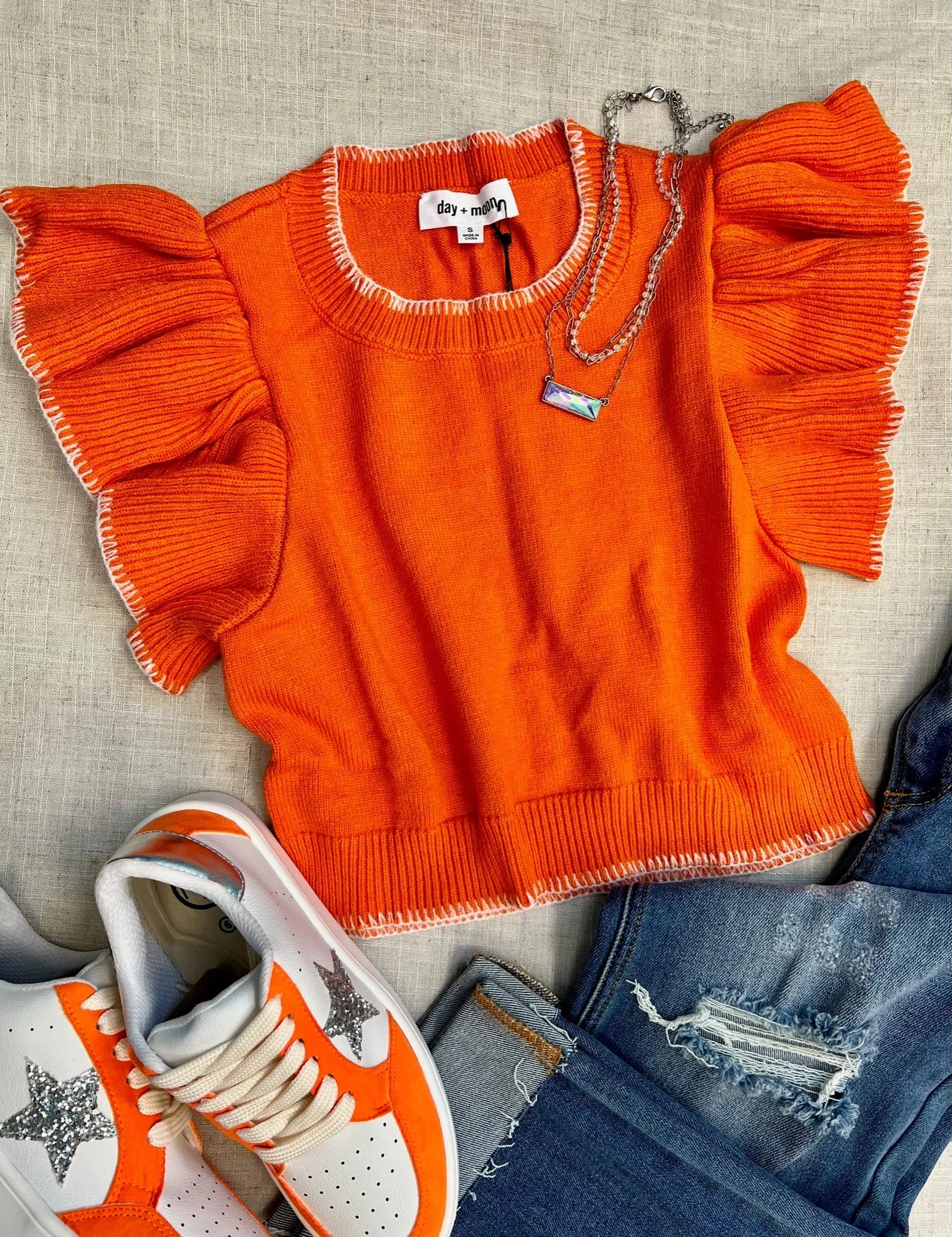 Wardrobe Staple Sunkist Cropped Sweater*