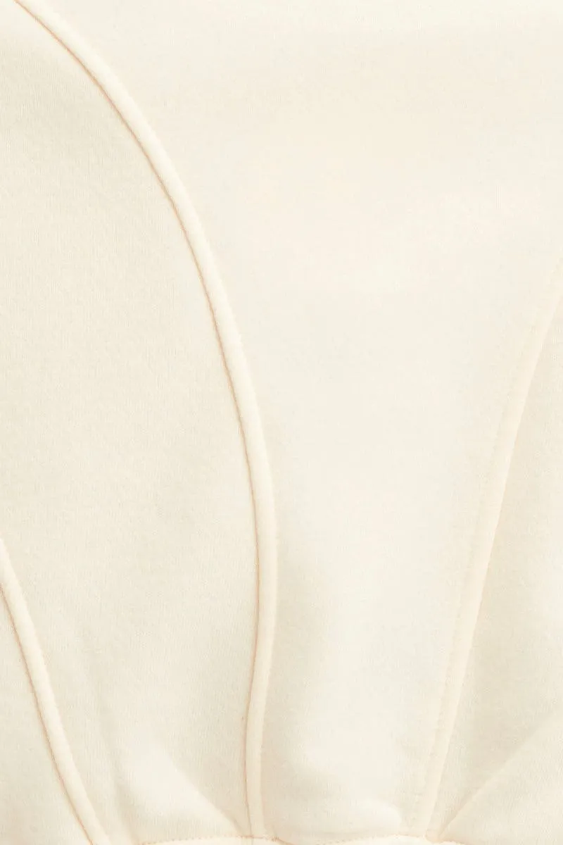 White Crop Sweater