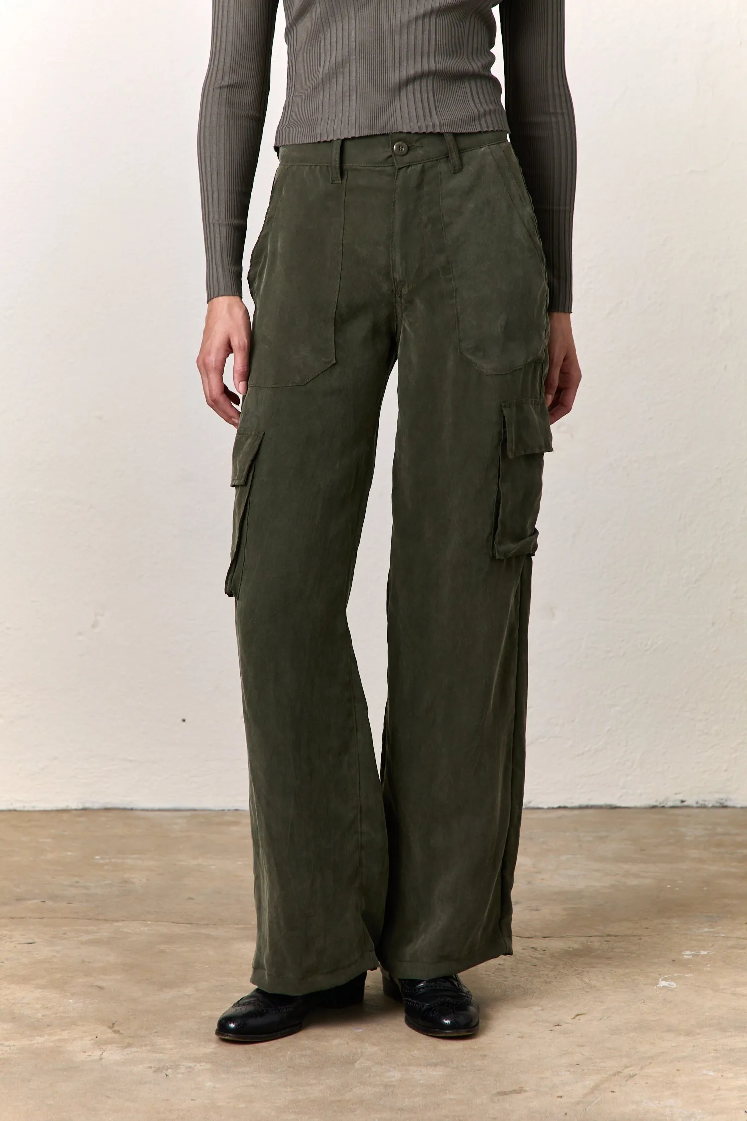 ZOEY CARGO PANTS / OLIVE